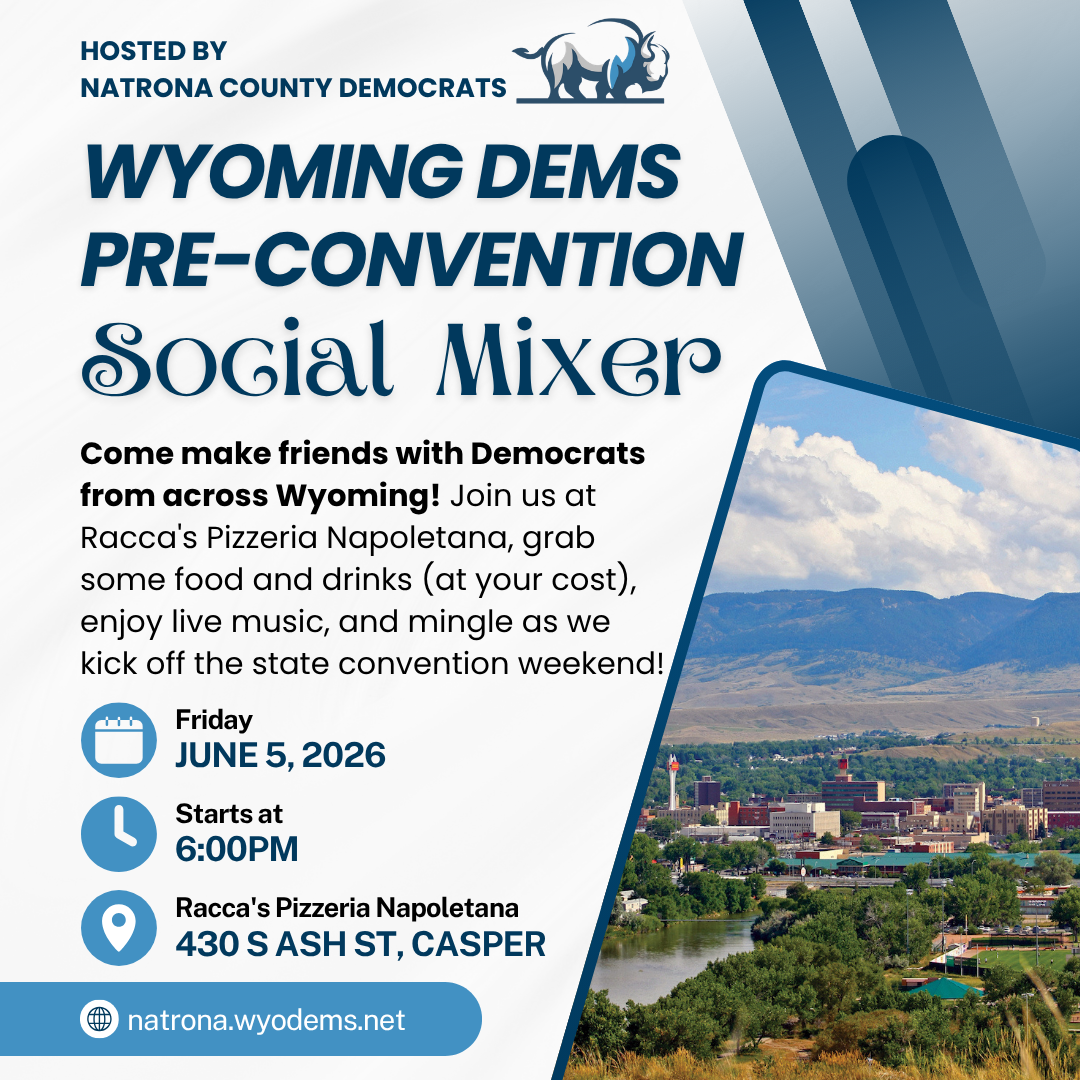 Wyoming Dems Pre-Convention Social Mixer
