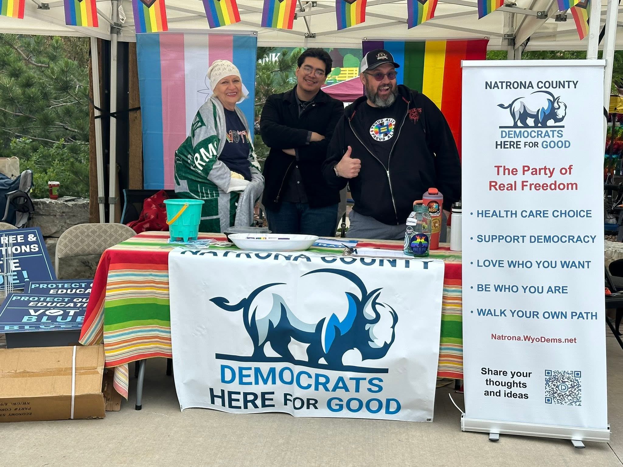 Natrona County Democrats at 2026 Casper Pride Fest!